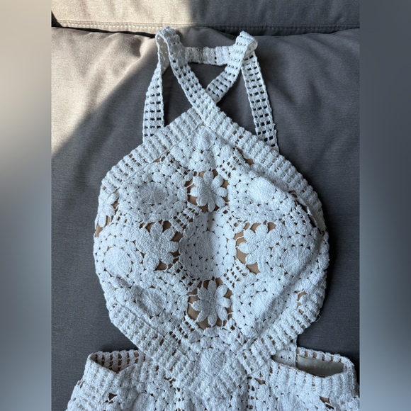 Elie Saab White Crochet Dress - Picture 8 of 16